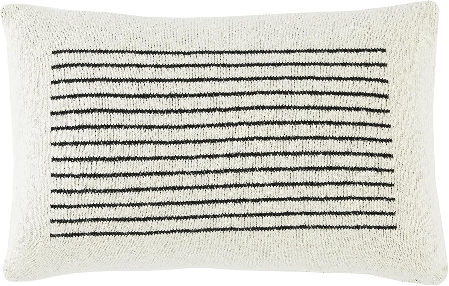 SAFAVIEH Faye 12x20 Lumbar Pillow, Ivory/Black