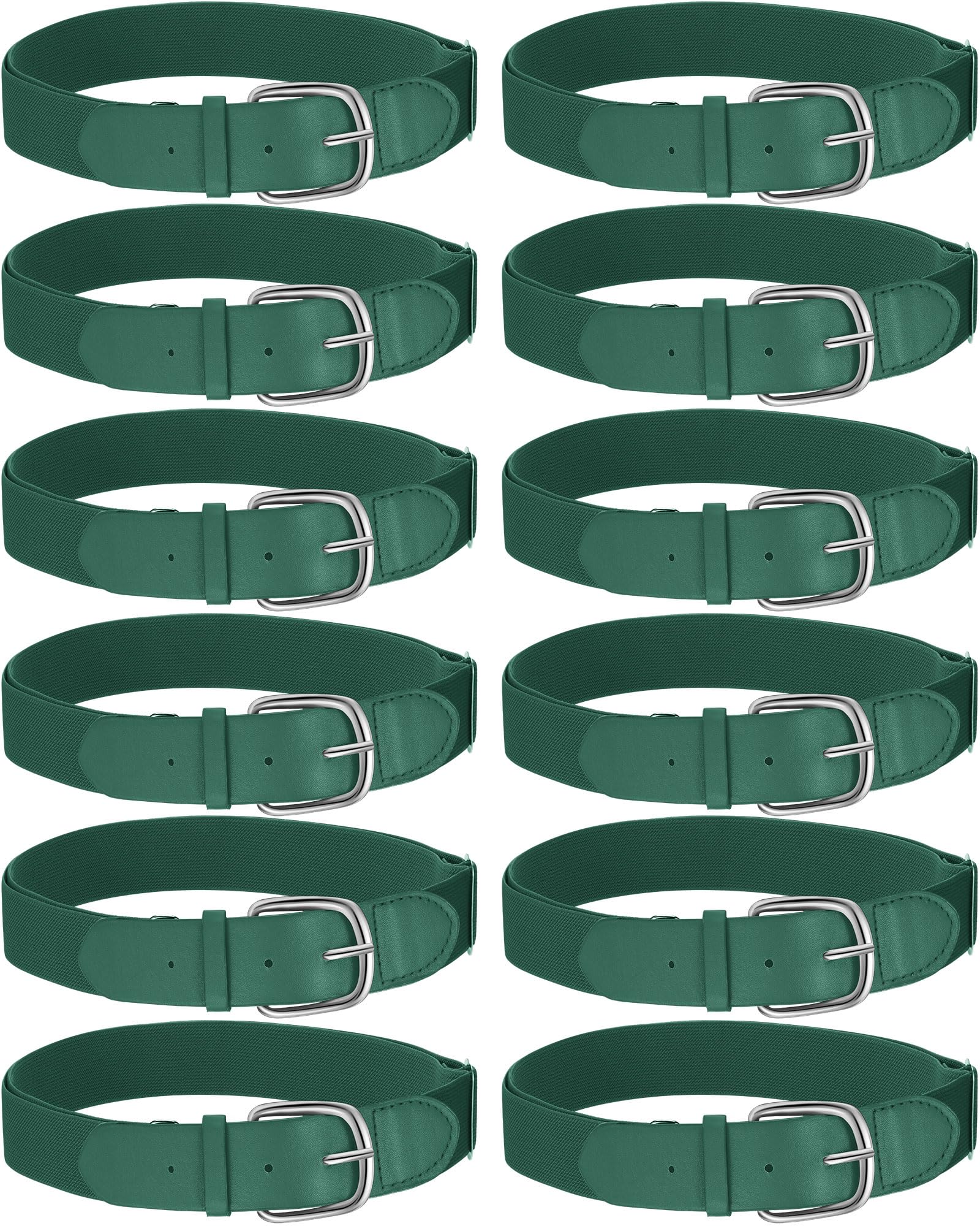 Hercicy 12 Pcs Baseball Belts Softball Belts Bulk for Adult and Youth Adjustable