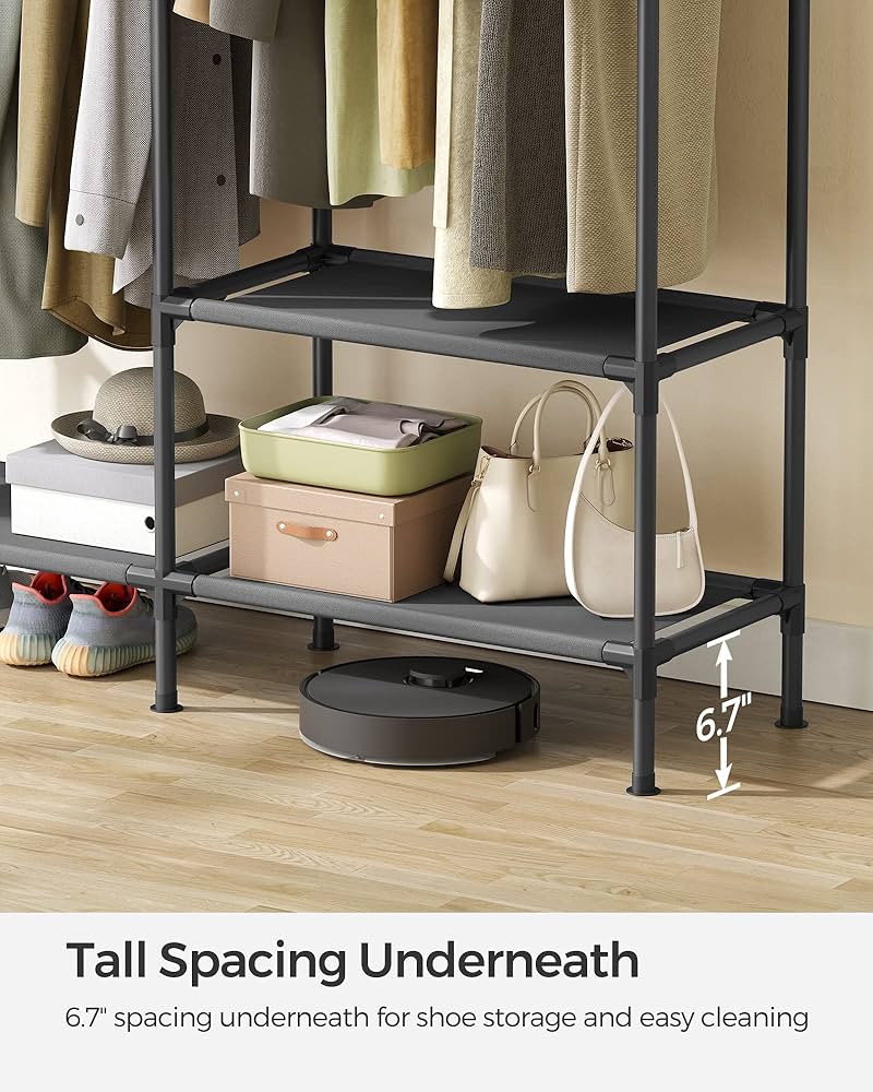 ②WWW_RACK WHAT WE WANT Amazon.com: SONGMICS Heavy Duty Clothes Rack, 65 Inch