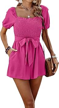 ロンパース・カバーオール Misha and Puff Ruffle Romper Misha and Puff Faded Rose Orchard House Romper – Ladida
