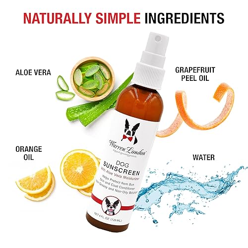 Miniatura 5 de Warren London Protector solar para perros con Aloe Vera I Chupete para la piel de perro I Puppy Sunblock I Made in USA - Paquete de dos de 4 onzas