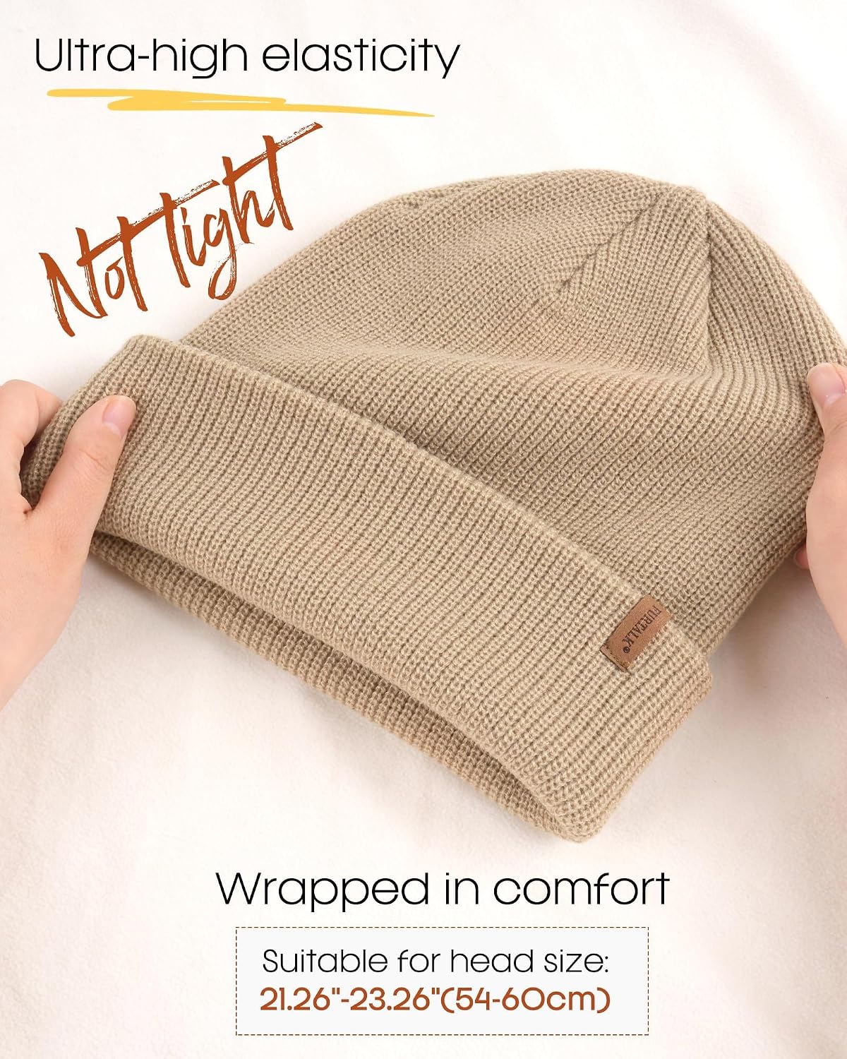 FURTALK Beanie Hats for Women Men Winter Hats Womens Knitted Slouchy Beanies Cuffed Skull Cap Warm Ski Hat