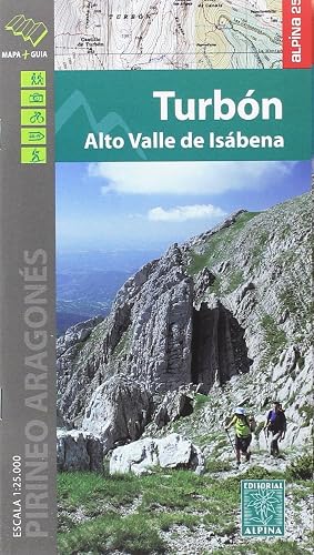 Turbón. Alto Valle de Isábena mapa excursionista. Escala 1:25.000. Editorial Alpina. (ALPINA 25 - 1/25.000)