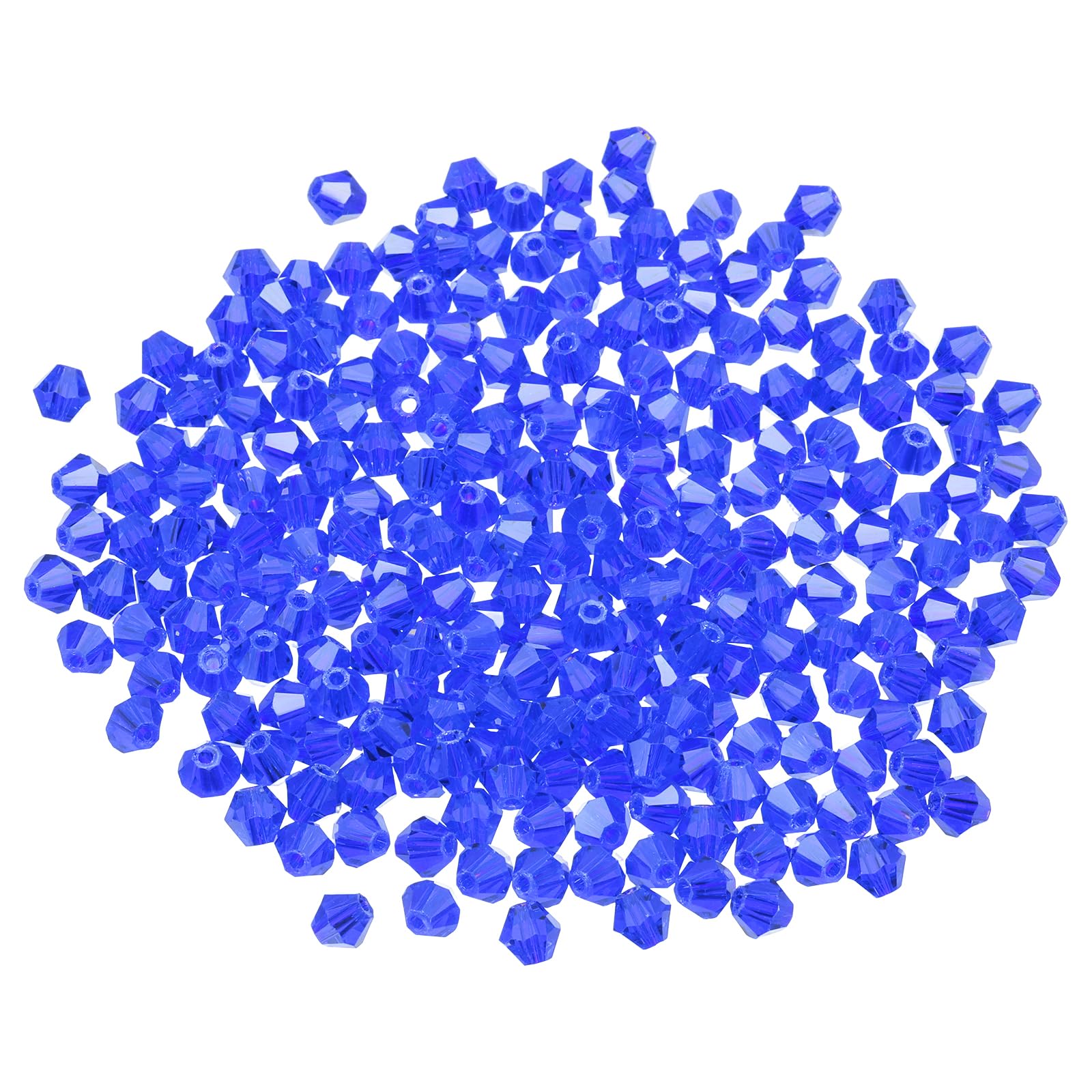 PATIKIL 1000pcs 4mm Bicone Glass Crystal Beads