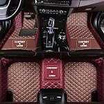 Tapis de plancher de voiture sur mesure pour les voitures 99% Sedan SUV Voiture de sport Couverture complète Mignon Hommes Femmes Pads Protection Linges de sol en cuir non glissant Automobile Tapis de sol tapetes para carro (3)