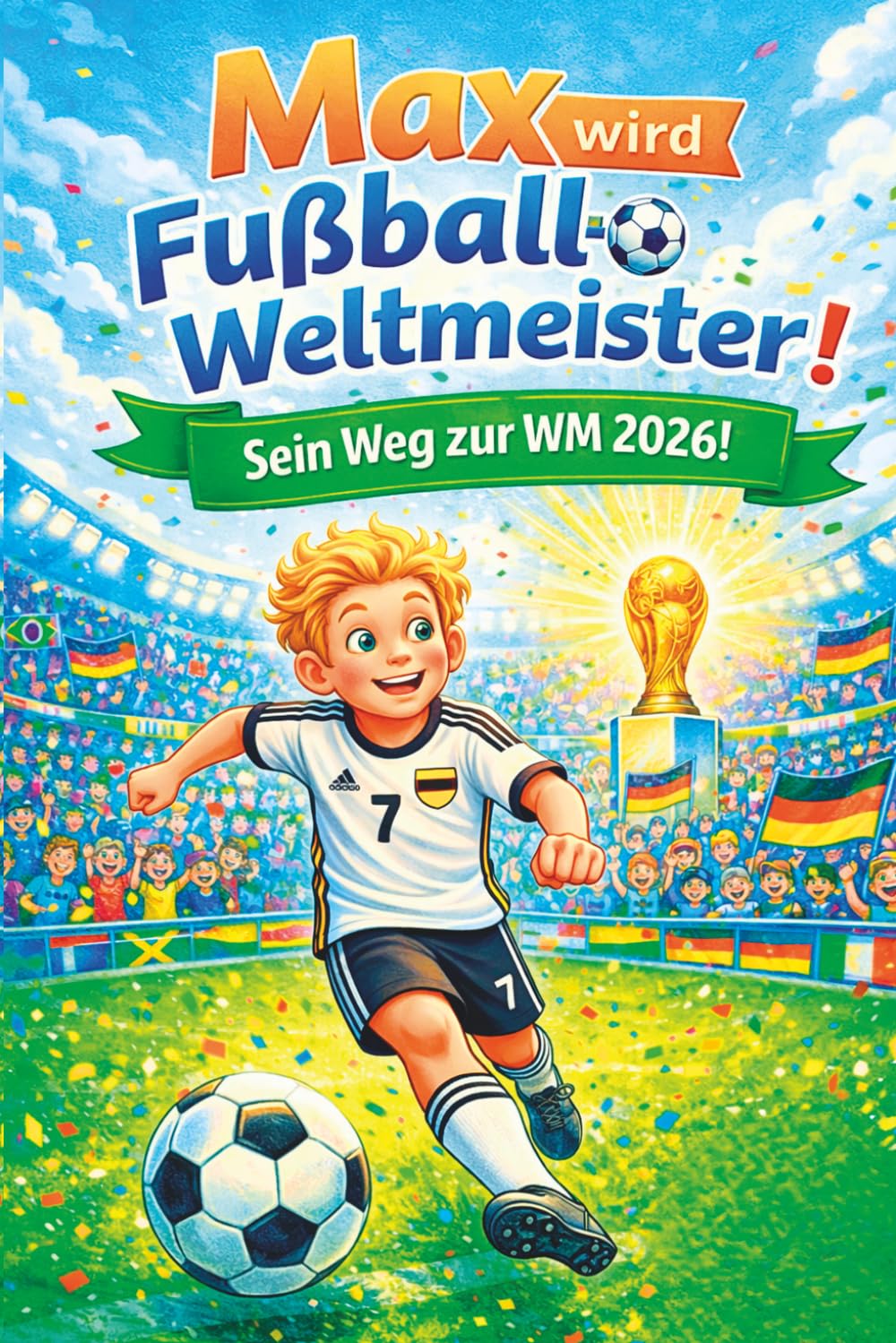 Max wird Fußball Weltmeister!: Sein Weg zur Fußball-WM 2026 – Inspirierende Fußballgeschichte für Kinder ab 6 Jahren