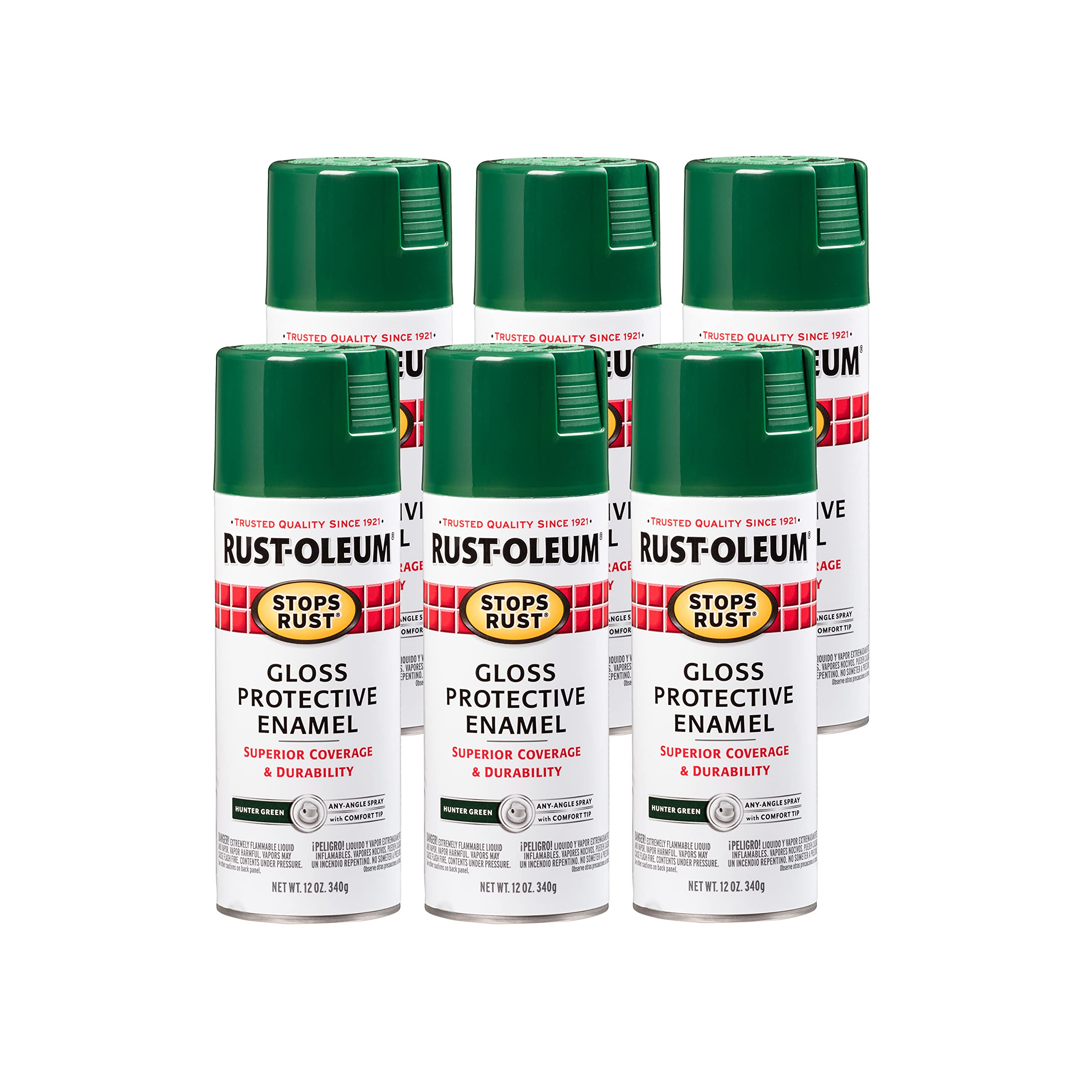 Rust-Oleum Stops Rust Spray Paint, Gloss Hunter Green