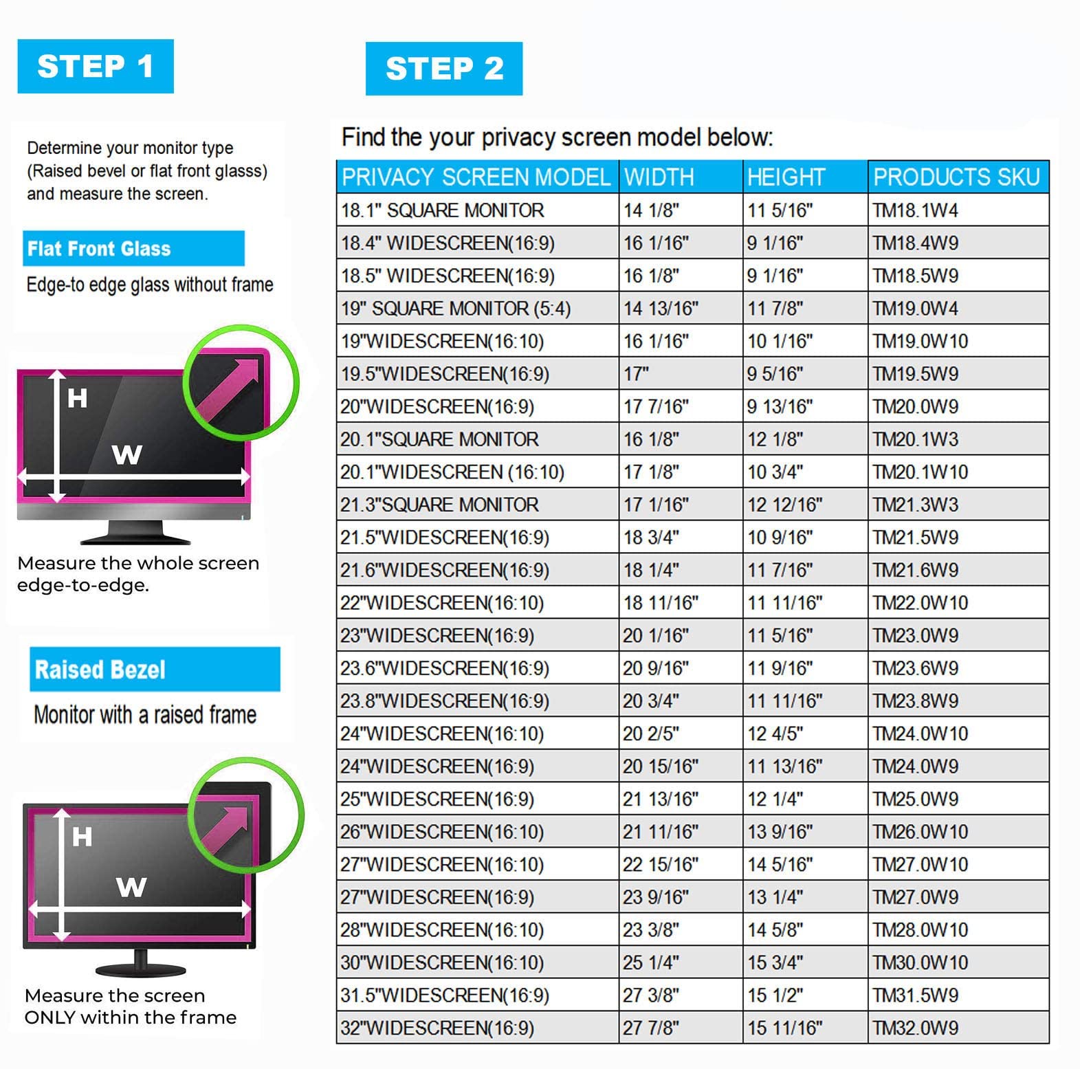 Ceydebne 23 Inch Anti Blue Light Screen Protector for Widescreen Monitor - Monitor Screen Protector Filter Out Blue Light Relief with Aspect Ratio 16:9