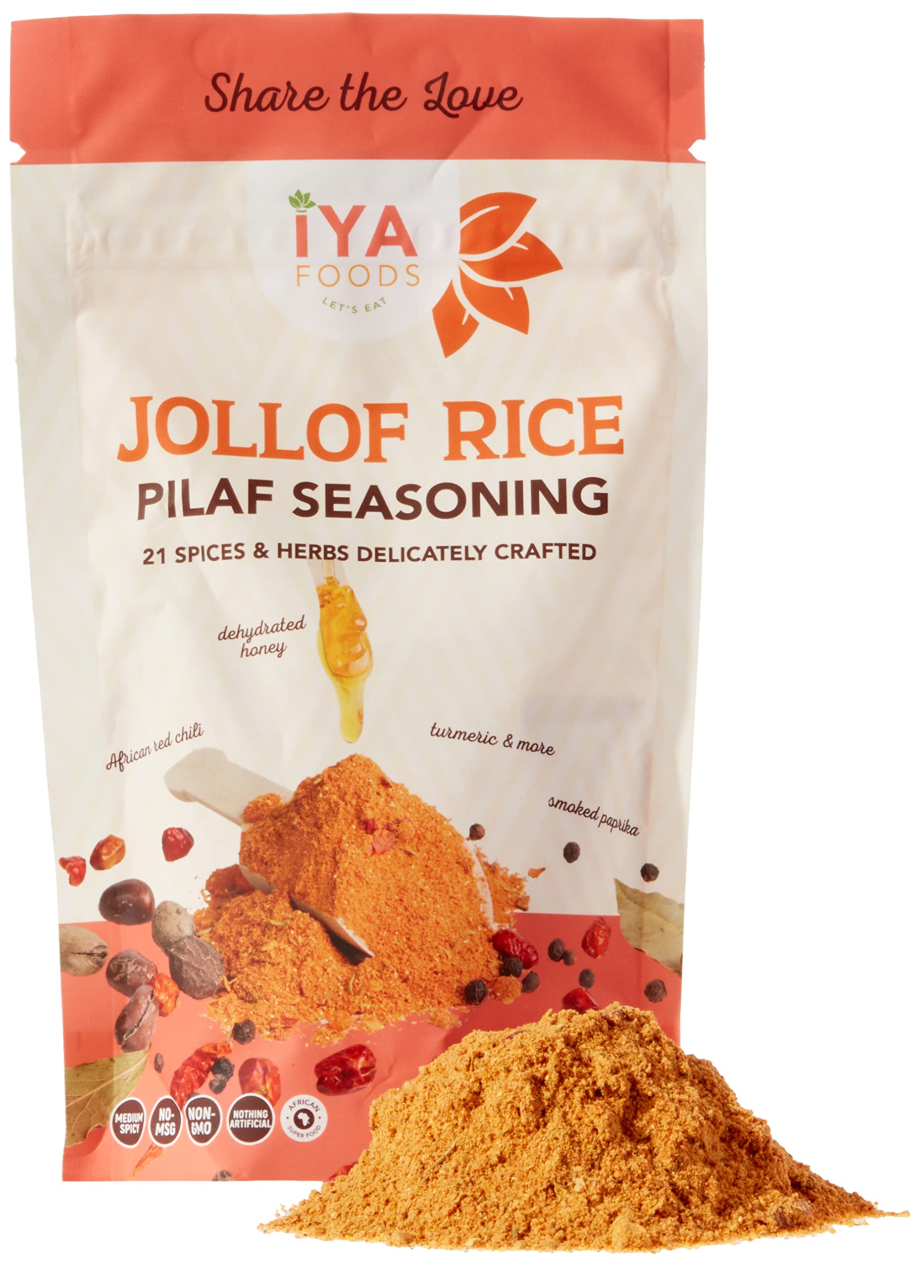 Buy Iya Foods Jollof Rice Seasoning, Made with Herbs, Peppers & Honey