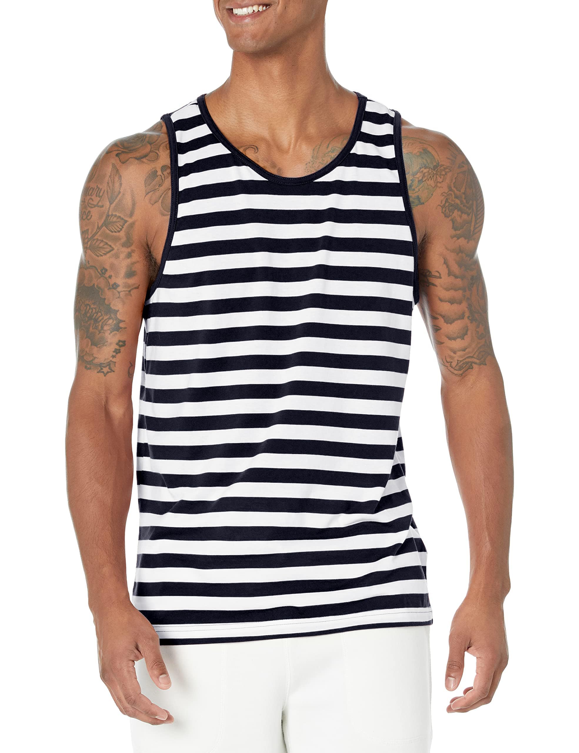 Amazon Essentials Men's Regular-Fit Sleeveless Tank Tops