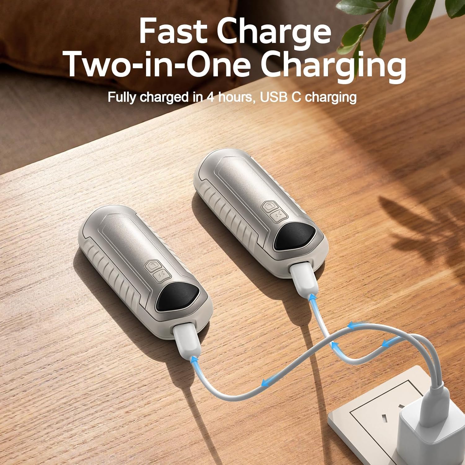 Rechargeable Hand Warmers 2 Pack, 6000mAh Electric Hand Warmers, 5-Settings, Portable Pocket Heater, Great for Men Women Kids, sutable for Outdoors Office Travel Hunting - Image 4