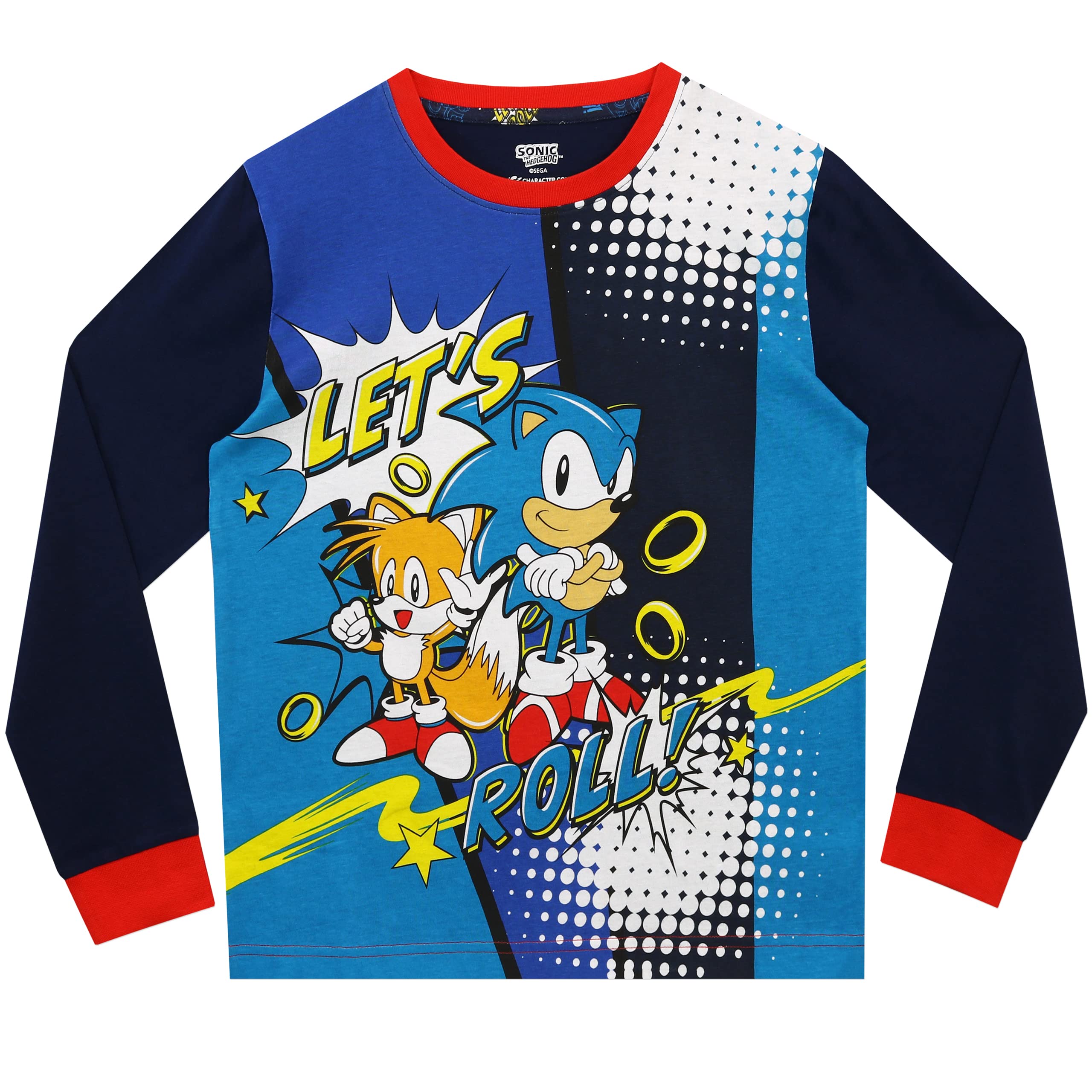 Sonic The Jeż Zestaw Piżama chłopięca