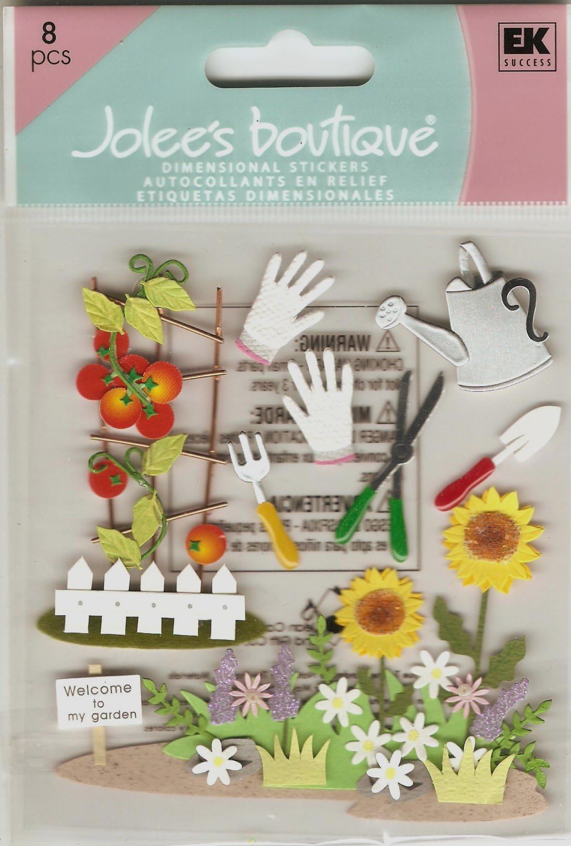 Jolee's Boutique 3-Dimensional Ornate Stickers, Gardening