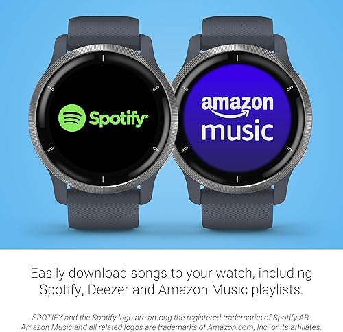 Miniatura 18 de Garmin Venu Reloj inteligente con GPS con monitoreo avanzado de salud y características de fitness Bisel de pizarra con caja negra y banda