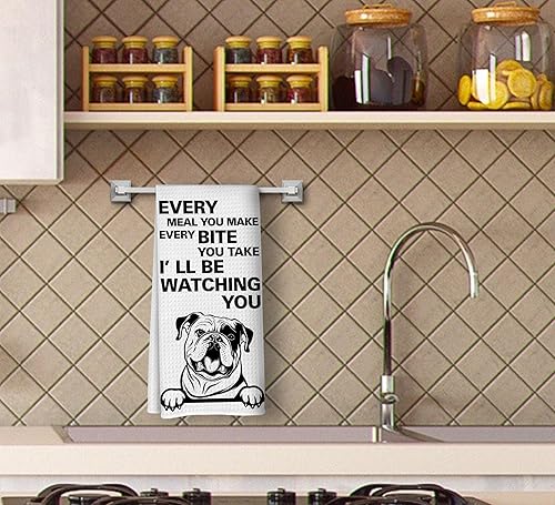 Miniatura 3 de Every Meal You Make Every Bite You Take - Toallas de cocina, divertidas toallas de té, decoración de bulldog inglés, toallas de cocina decorativas