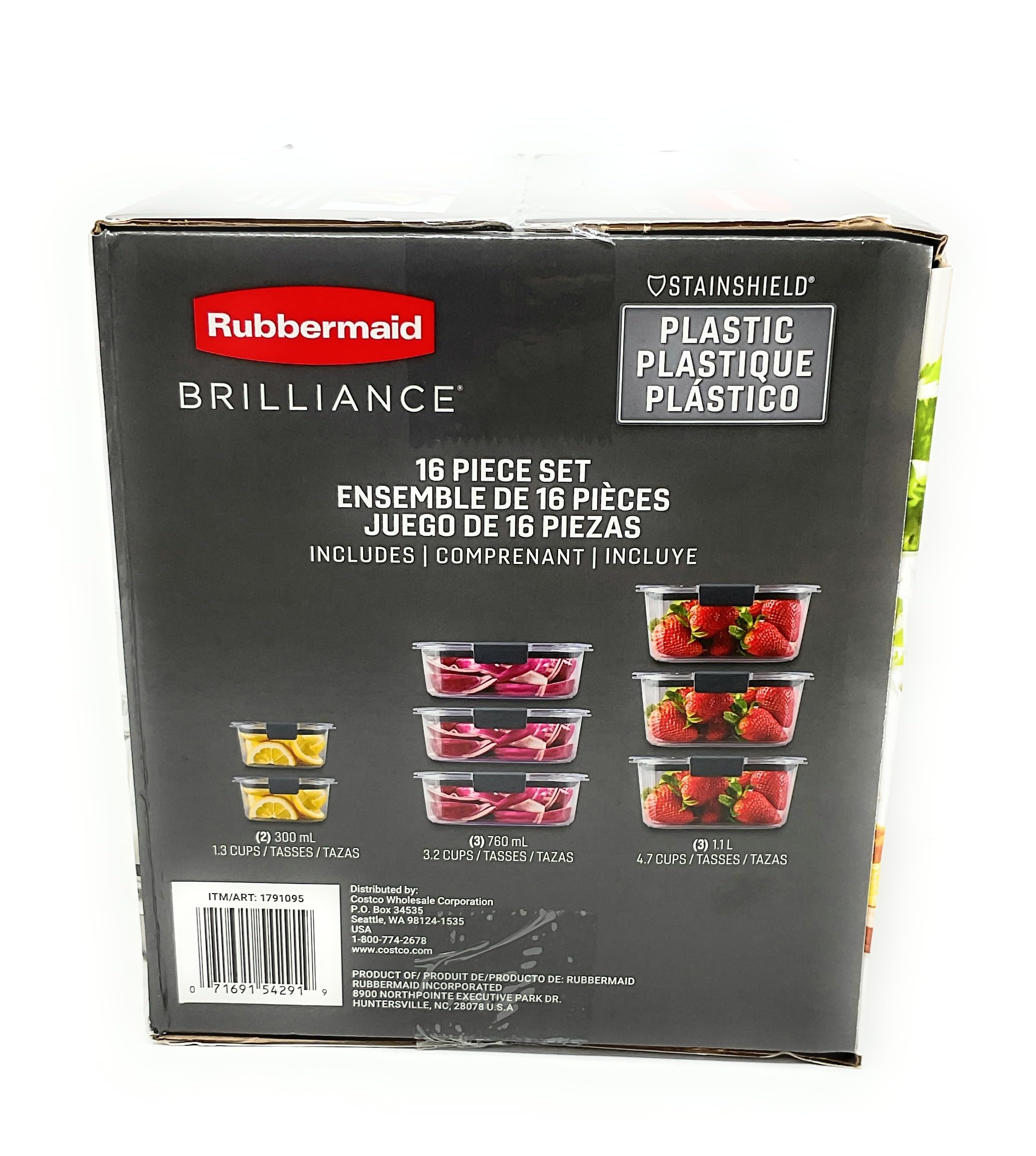 Amazon.com: Rubbermaid Brilliance Food Storage Containers with