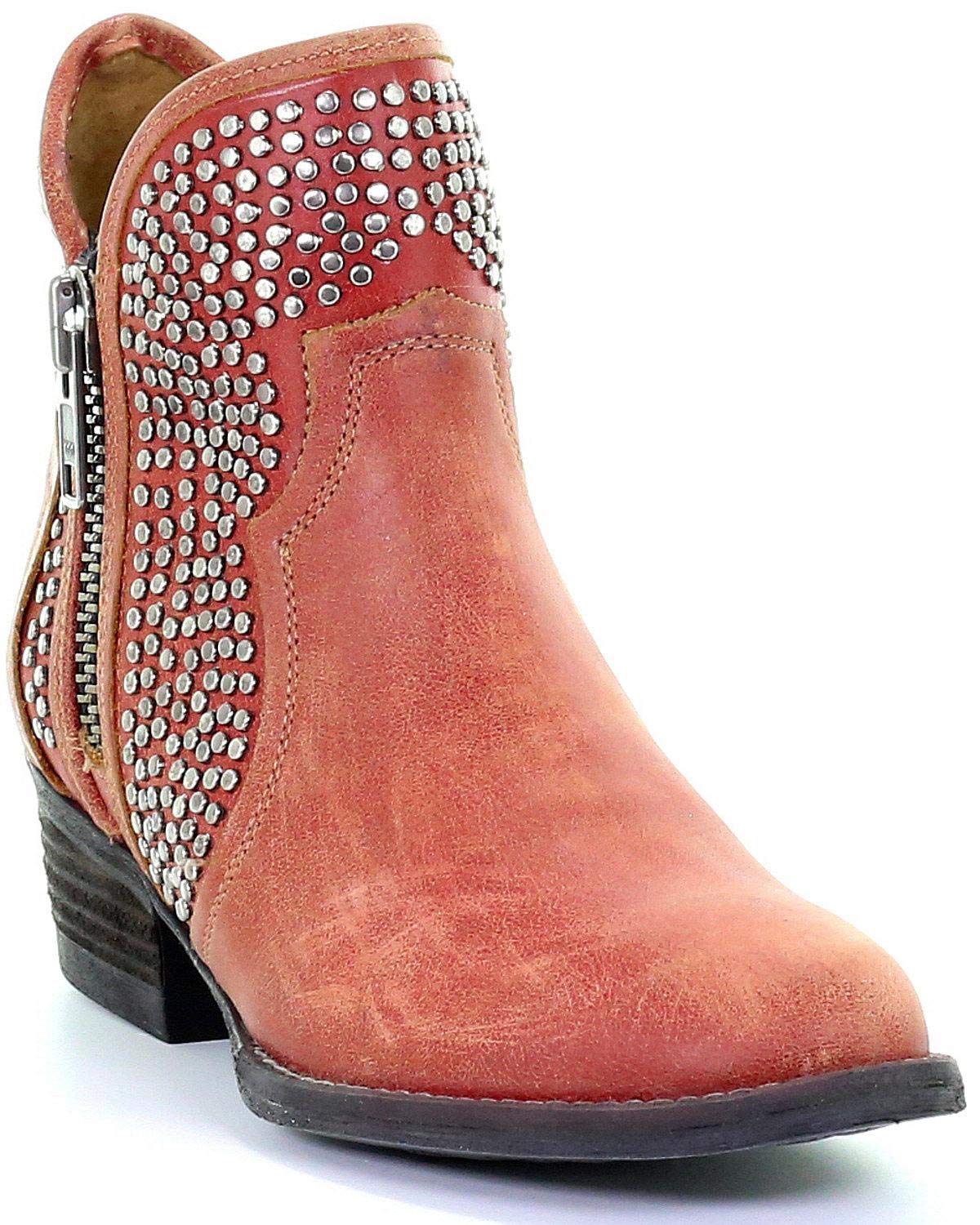 Corral Ld Orange Red Studs Ankle Boot Size Desertcart Seychelles