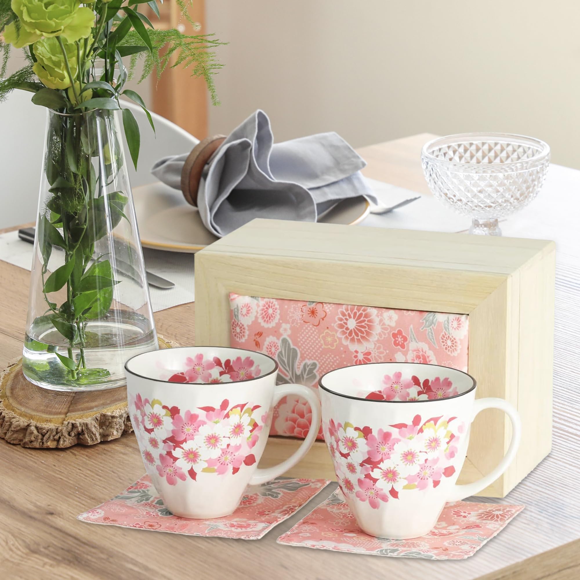 風景デザイン セラミックカップ 脂肪ハンドルマグ カップルカップ 脂肪マグデザイン スプラッシュ