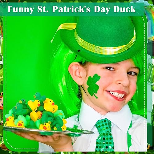 Miniatura 4 de 100 mini patos de goma de Halloween de 1.57 pulgadas, pequeños patos de goma a granel para cáncer de mama, patos de goma de Navidad para regalos de