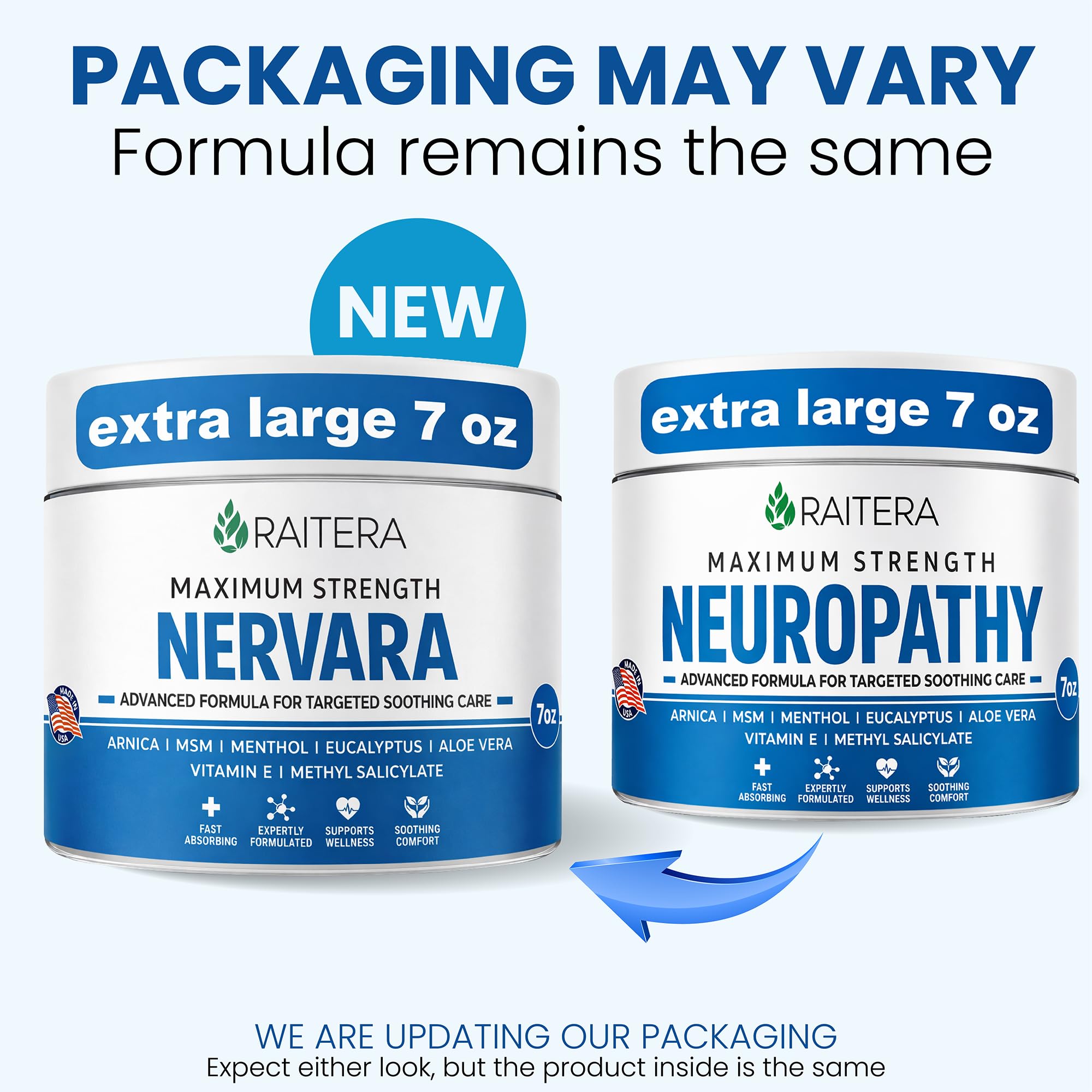 Neuropathy Nerve Cream – Maximum Strength for Feet, Hands, Legs, Toes – Advanced Cooling Non-Greasy Fast Absorbing Formula - Natural Ingredients Frankincense, Arnica, Aloe Vera, Turmeric, MSM — Amazon image 2