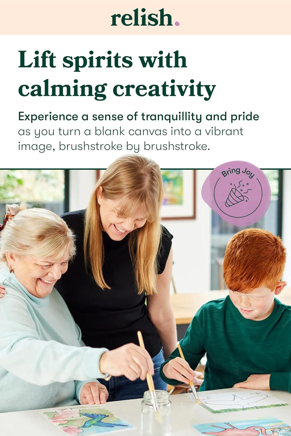 Relish - Dementia Aquapaints Activities for Seniors - Pack of 5 Reusable Water Painting Toys, Garden Wonders, Alzheimer’s Products & Gifts for Elderly