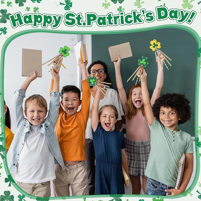 DIY St. Patrick's Day Shamrock Wand Craft Kits