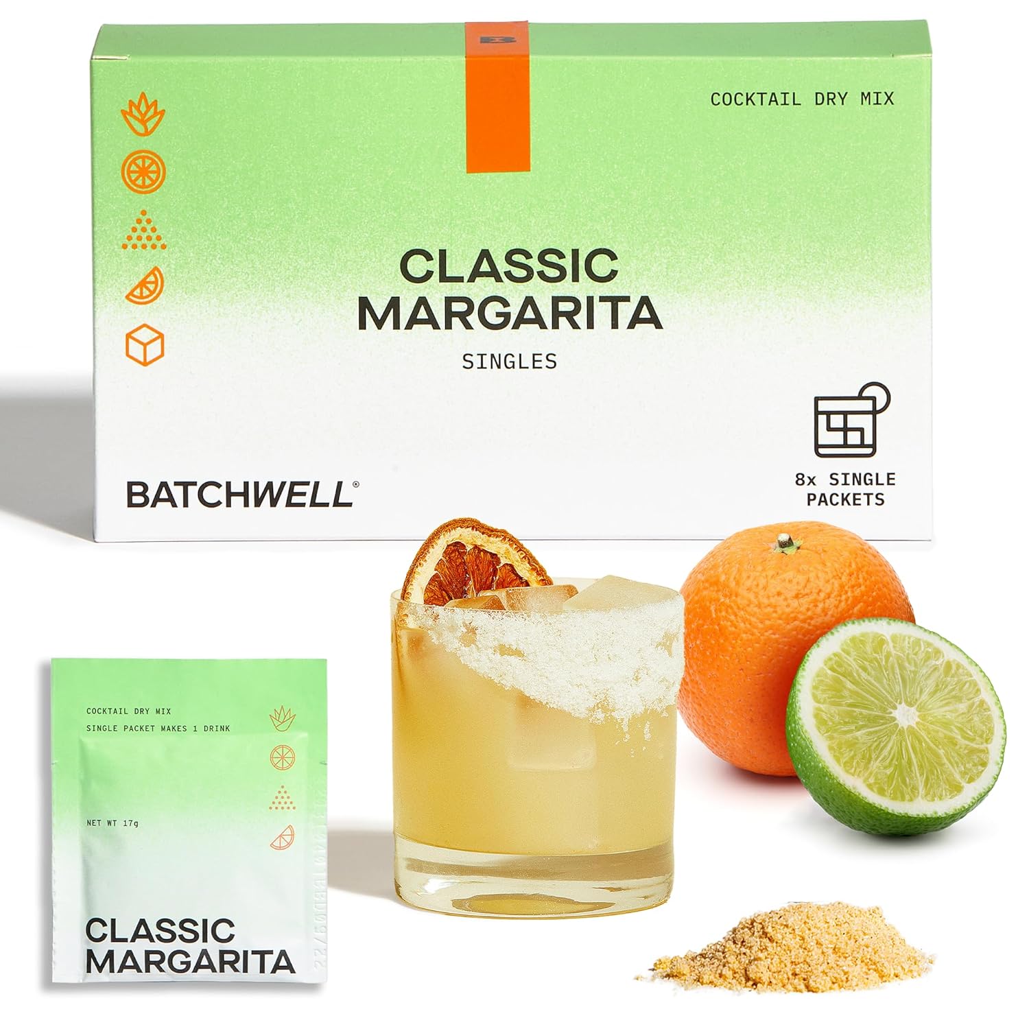 Batchwell's Classic Margarita Mix Singles Mocktails Non