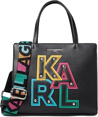 KARL LAGERFELD Womens Maybelle Satchel With Logo