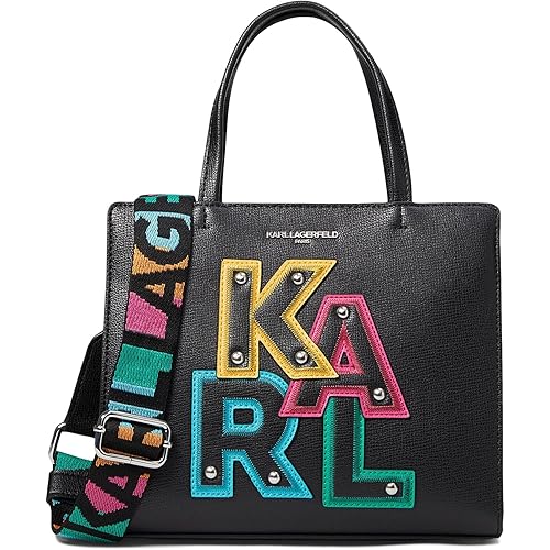 KARL LAGERFELD womens Maybelle Satchel With Logo