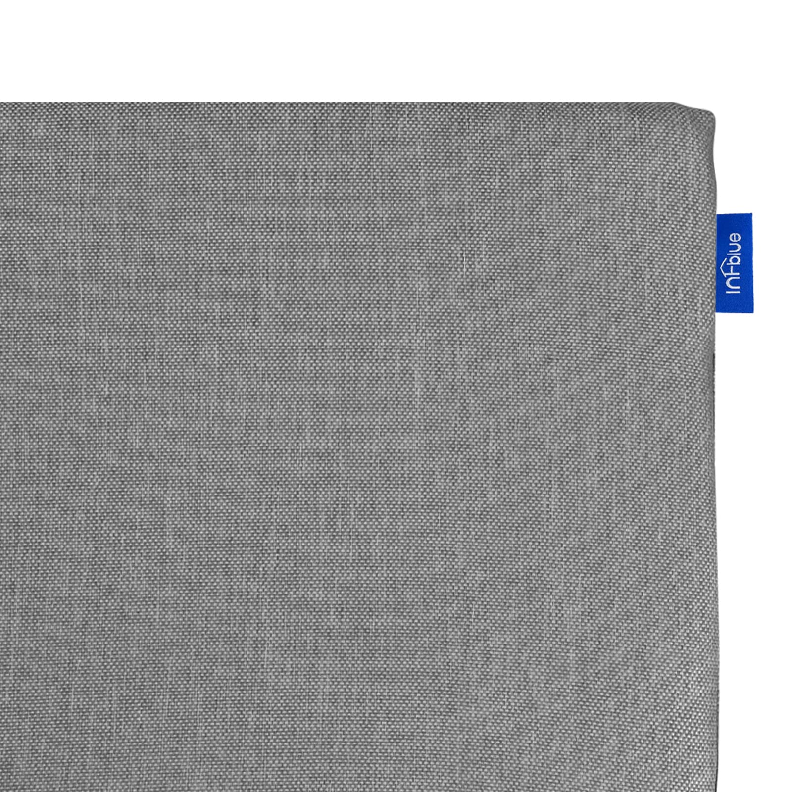 SleepMan Set di 4 cuscini per sedie da interni ed esterni, impermeabili, quadrati, ad angolo, per mobili da patio, con laccetti (beige, 43 x 43 cm, set di 4
