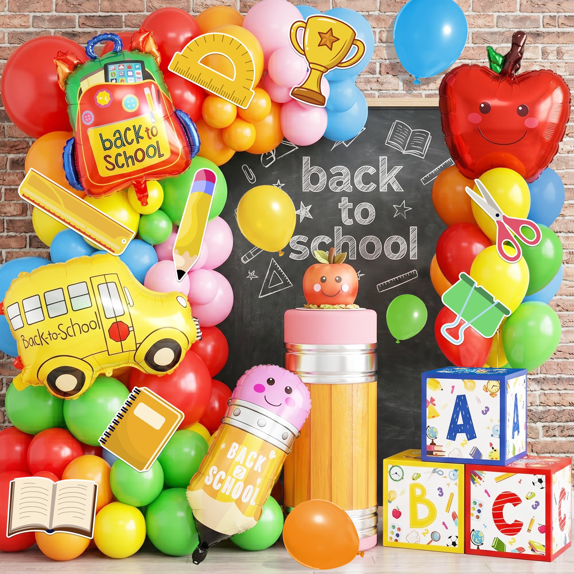 Back to School Decorations, 89pcs Back to School Arch Balloon