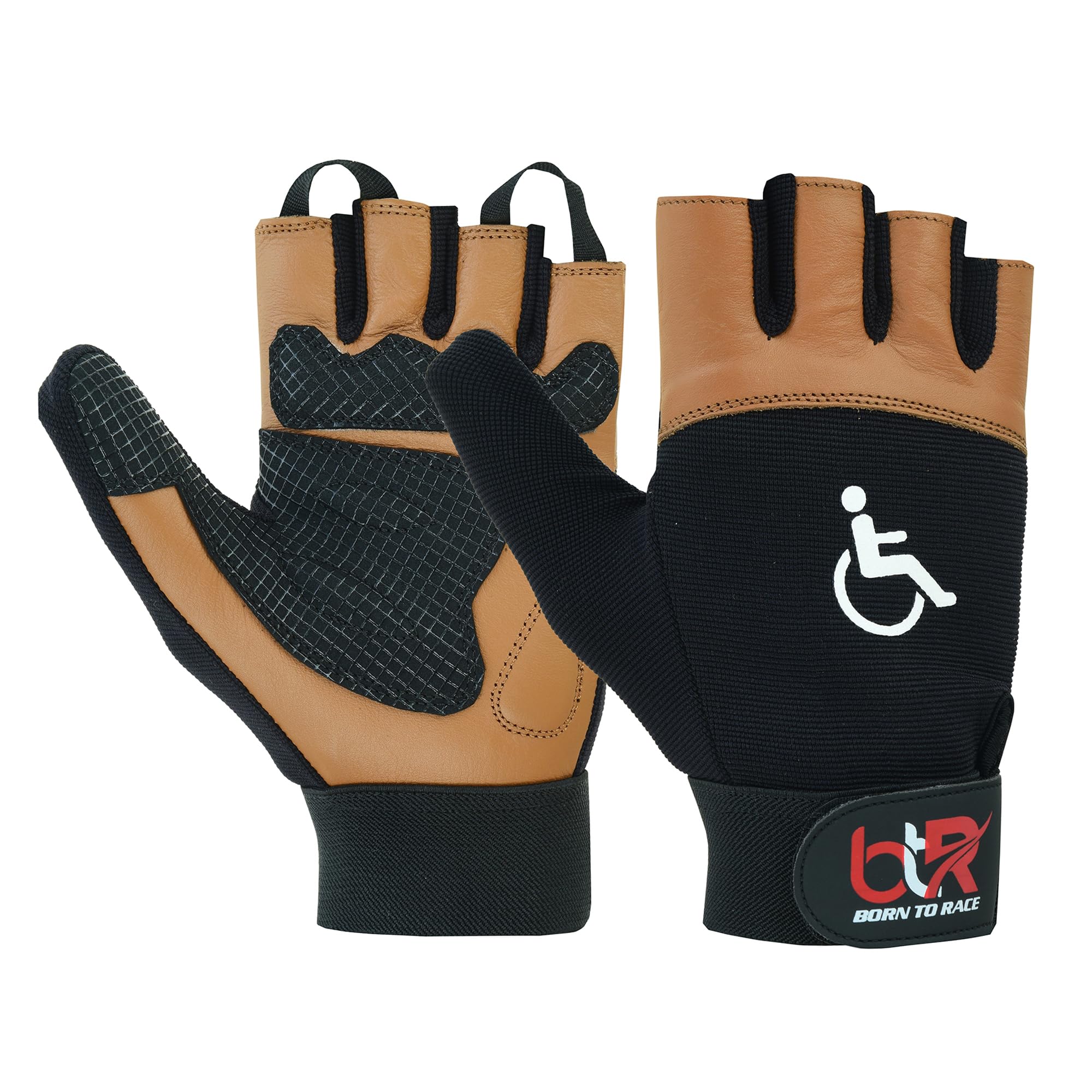 BTR Wheelchair Gloves for Men and Women | Mobility and Disability Gloves with Breathable, Lightweight Design, Non-Slip Grip, and Padded Palm