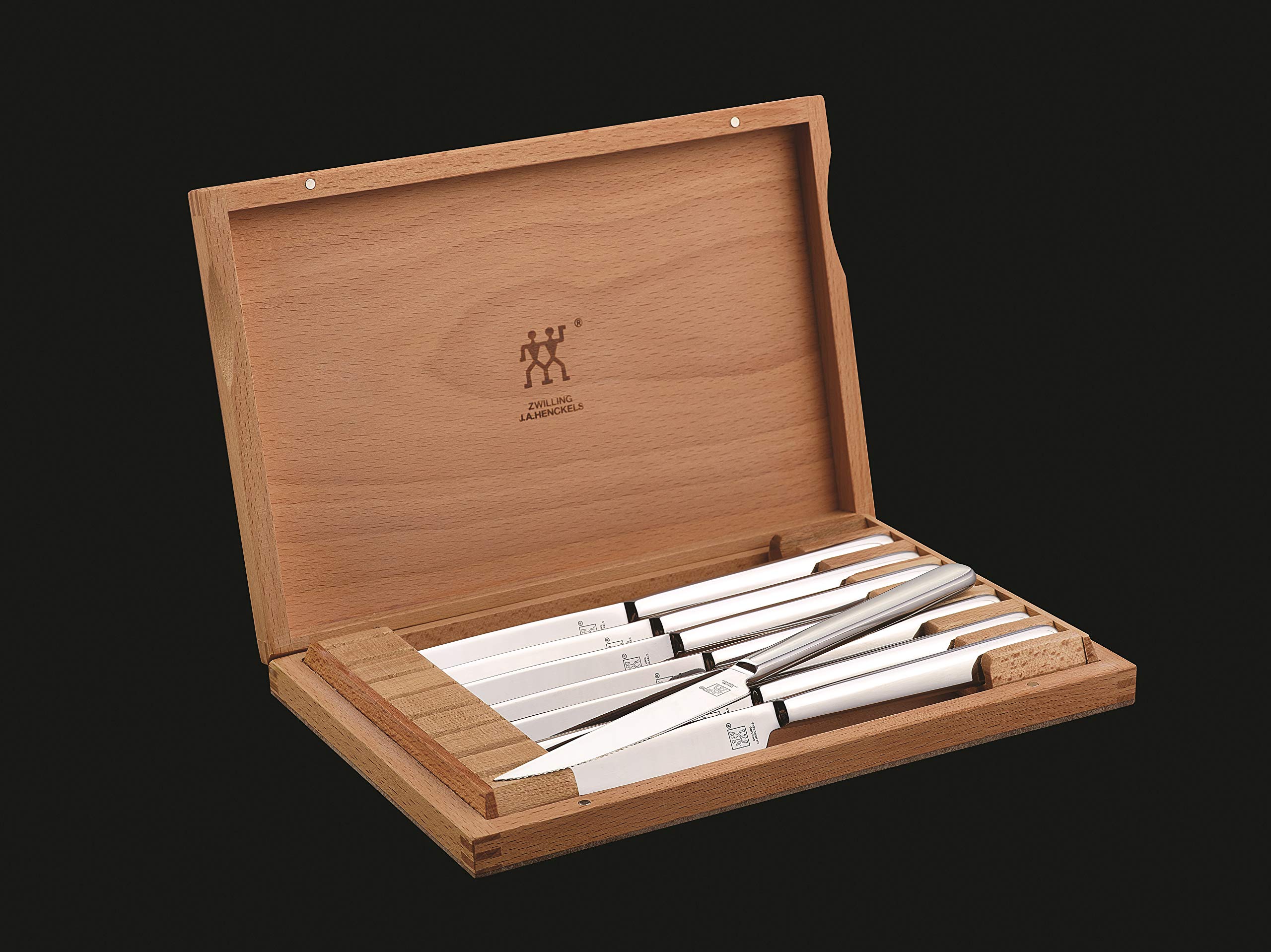 ZWILLING Premium Set of 8 Stainless German Steel Serrated