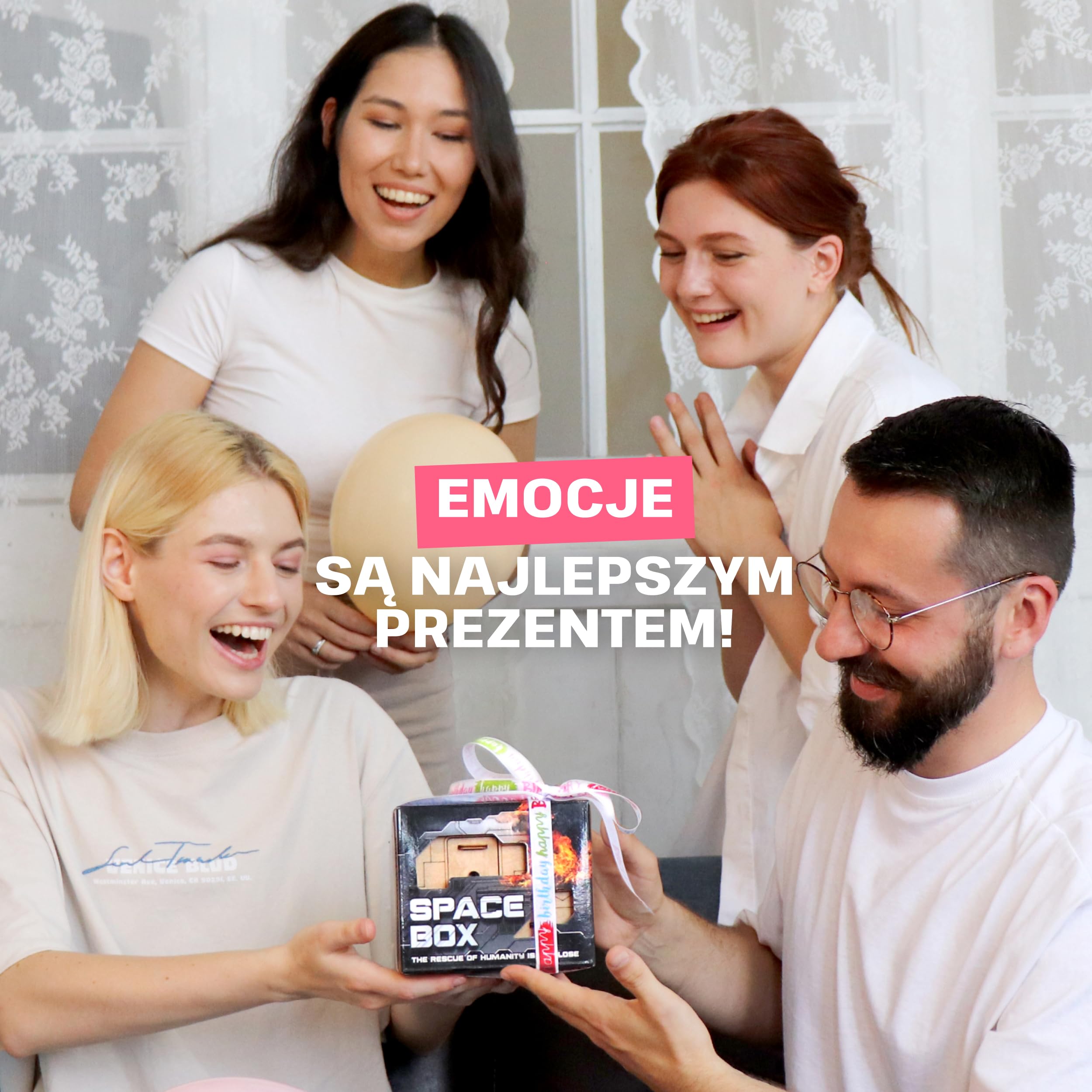 ESC WELT Space Box - Drewniane Pudełko Układanka z Brzozy dla Nastolatków - Zaawansowana Drewniana łamigłówka dla Przyjęcia Urodzinowego i Wieczoru Rodzinengo - 3D Drewniane Pudełko Układanka