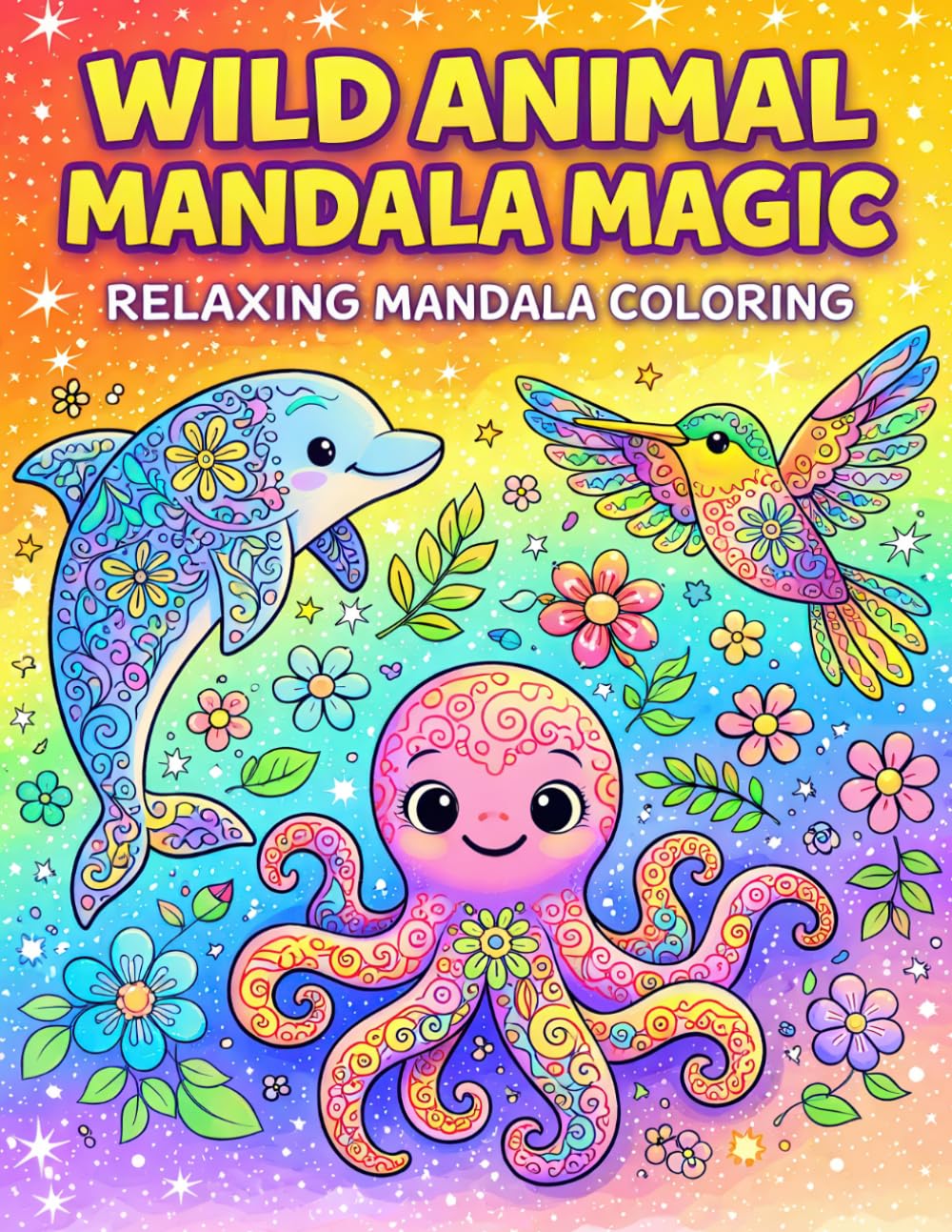 Wild Animal Mandala Magic Coloring Book: Relaxing Animal Mandala Coloring Pages with Cute and Creative Designs for Kids (Coloring Books for Kids)
