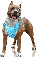 Vista 62 de BARKBAY Arnés para Perro Sin Tirones Talla Grande Arnés Reflectante para Perro con Clip Frontal y Asa de Control Fácil para Caminar Entrenar Correr