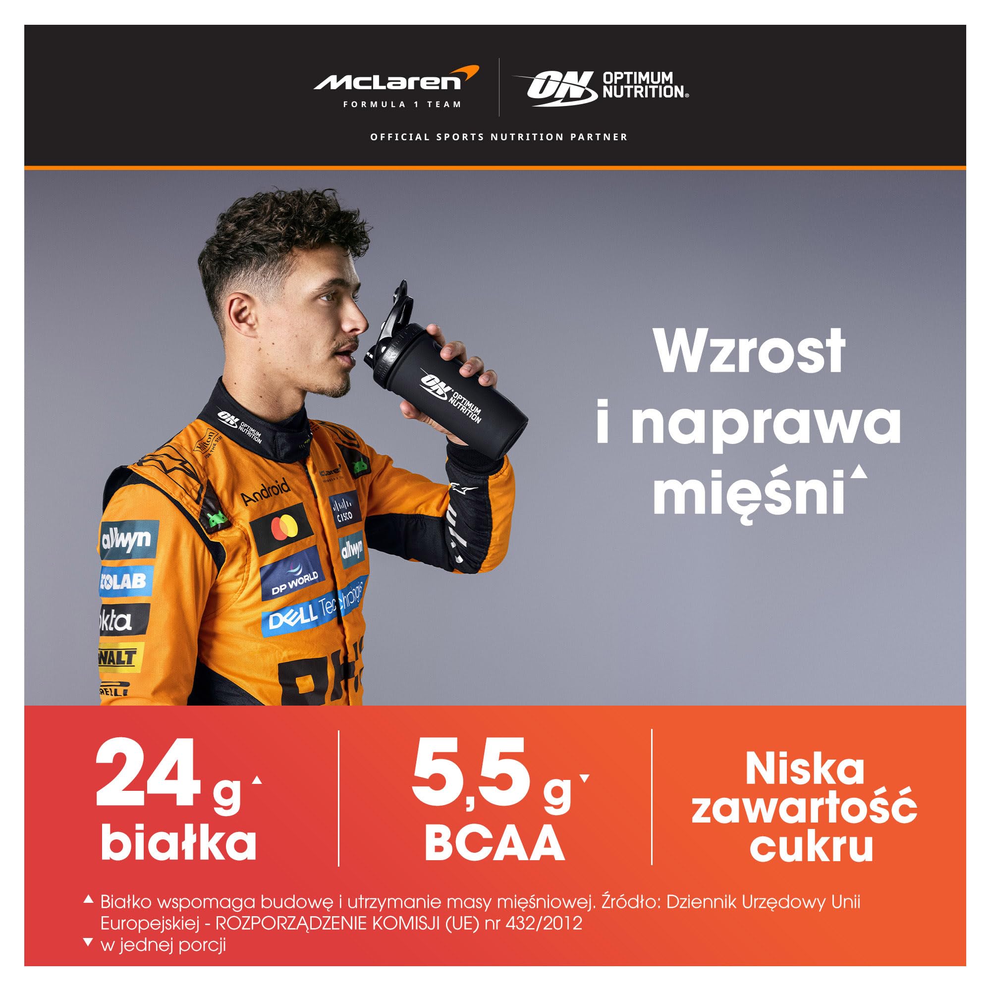 Optimum Nutrition Gold Standard 100% Whey, Koncentrat Białka Serwatkowego, Izolat i Hydrolizat Serwatki, BCAA, Glutamina, Wzrost i Naprawa Mięśni, Smak Lody Waniliowe, 151 porcji, 4,53 kg