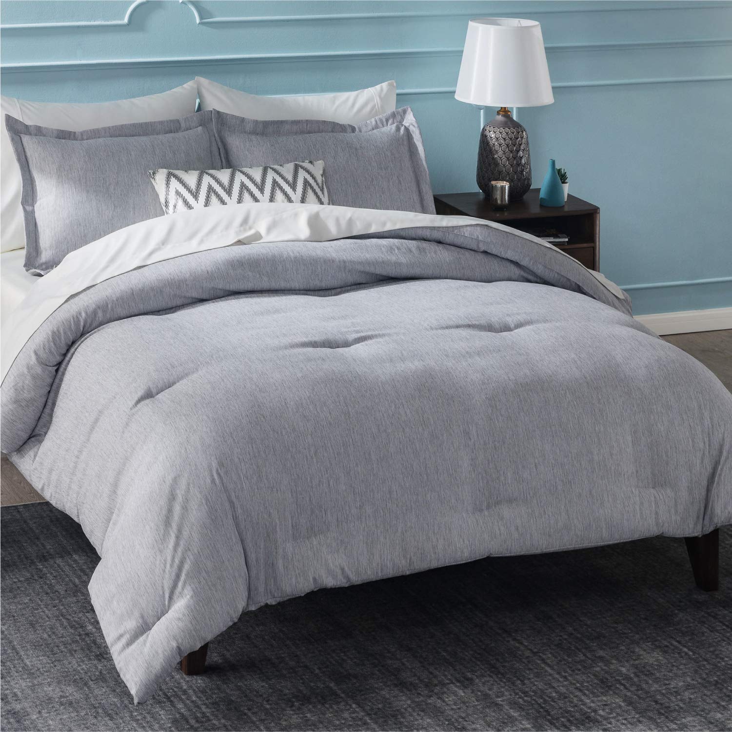 Buy Bedsure Twin/Twin XL Comforter Set Dorm Bedding Grey Twin Extra