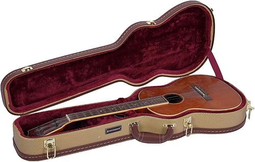 Miniatura 7 de Crossrock Estuche de madera rígida para ukelele tenor, tweed de vinilo (CRW620TUTW)