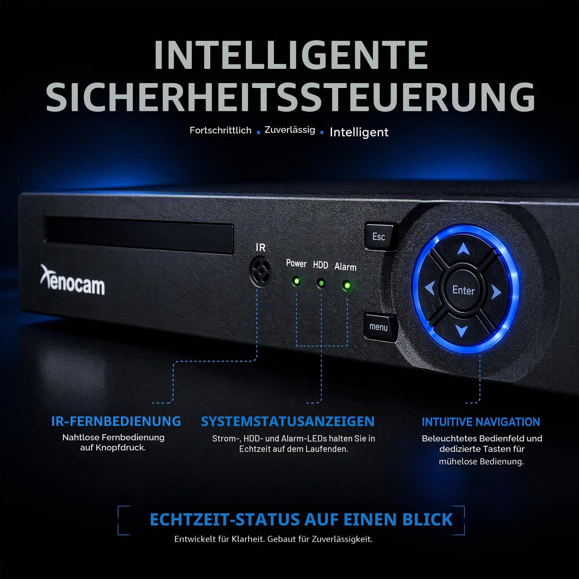8CH 1080N Hybrid 5-in-1 AHD DVR (1080P NVR + 1080N AHD + 960H Analog + TV + CVI) Standalone DVR CCTV Überwachungssystem Video Recorder Bewegungserkennung HDD & Kameras nicht im Lieferumfang