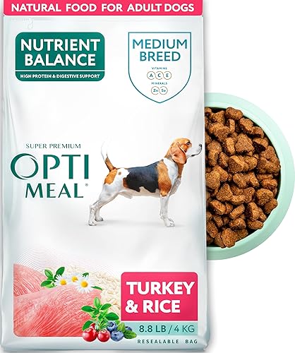 Miniatura 9 de OPtimeal Comida seca para perros medianos - Orgullosamente ucraniano - Receta seca para perros con alto contenido de proteínas para apoyar una
