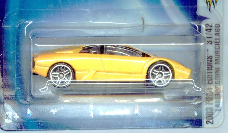 Amazon | Hot Wheels 2003-043 First Editions Yellow Lamborghini