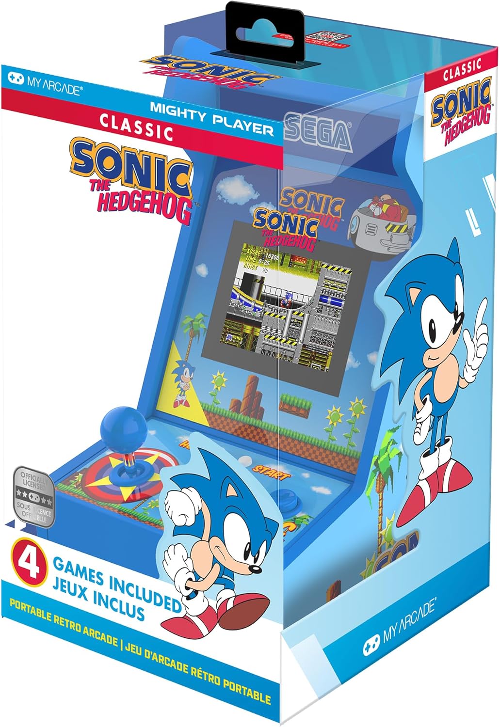 My Arcade Sonic The Hedgehog Mighty Player: Sega Retro Arcades, Sonic Countertop Video Game, 4 Classic Sega Games in 1 - Image 5