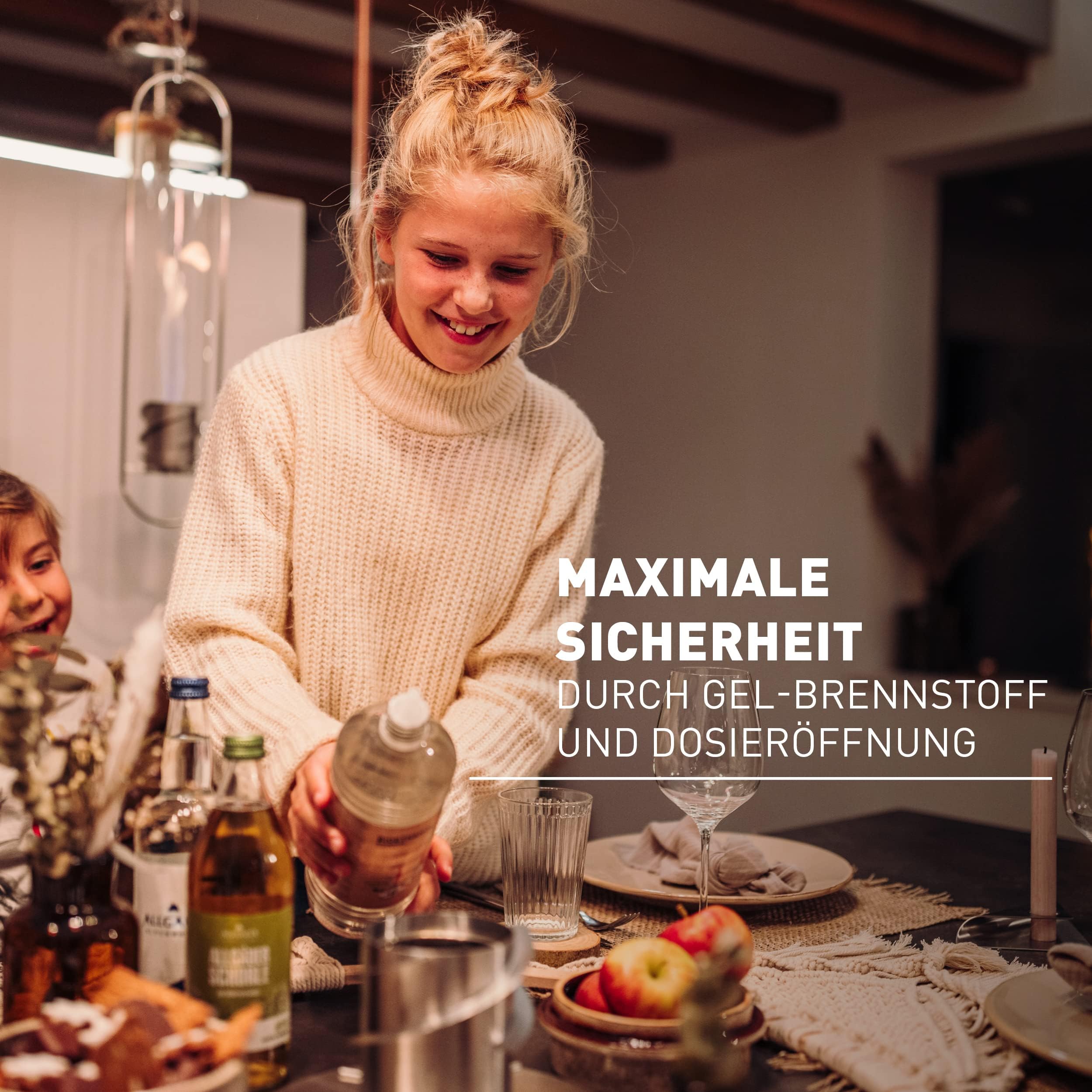höfats Spin Bioethanol Brenngel 6x1L Nachfüllflasche Zubehör für Tischfeuer 90 120