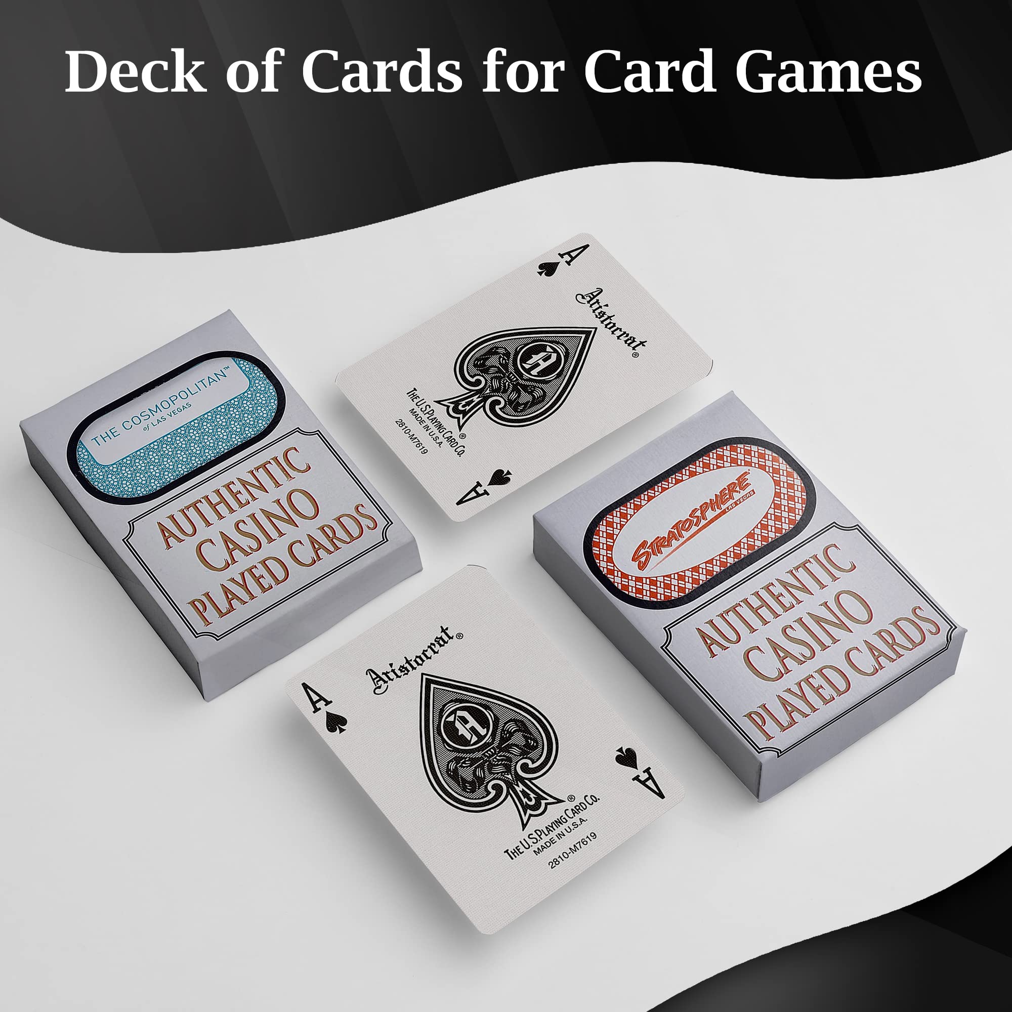 Las Vegas Style Genuine Casino Cards - Four Played Decks from Assorted  Nevada Casino Cartas Casino Quality Playing Cards NO Jokers 4 Pack: Buy  Online at Best Price in UAE - Amazon.ae