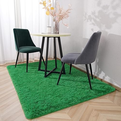 Miniatura 4 de Kimicole Alfombra de área para dormitorio, sala de estar, decoración del hogar, alfombra mullida mejorada de 5 x 8 pies para apartamento,
