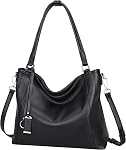 Over Earth Genuine Leather Purses for Women Large Hobo Bags Lady Shoulder Handbags with Detachable Strap