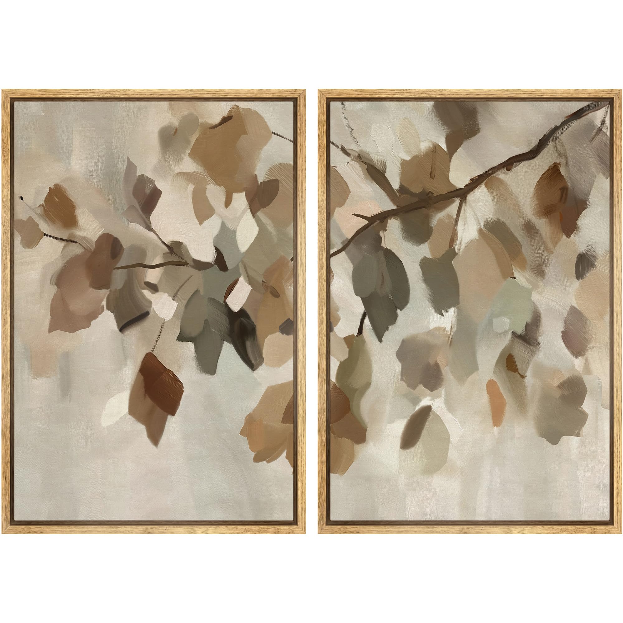 MUDECOR Framed Canvas Print Wall Art Monochromatic Gradient Abstract Minimalist Gray Illustrations Modern Art Decorative Bohemian Colorful Chic for Living Room, Bedroom, Office - 16"x24"x2 Black — view 134
