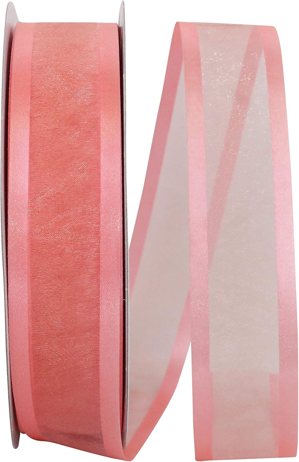 Reliant Ribbon Sheer Satin Edge 2 Ribbon, 5/8 Inch X 100 Yards, Navy
