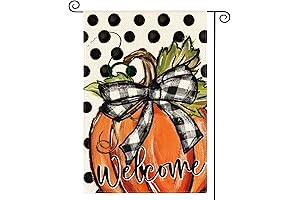 AVOIN Colorlife Fall Welcome Pumpkin Garden Flag, 12x18 Inch